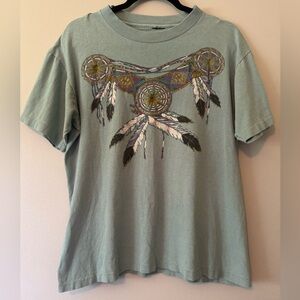 Green Graphic Polo T-Shirt Short Sleeve